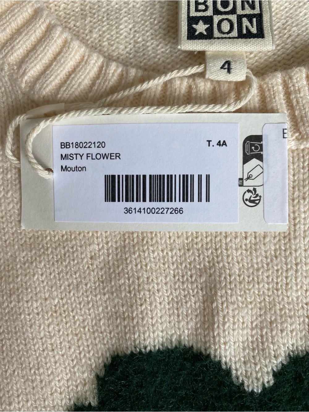 Bonton cozy cream
